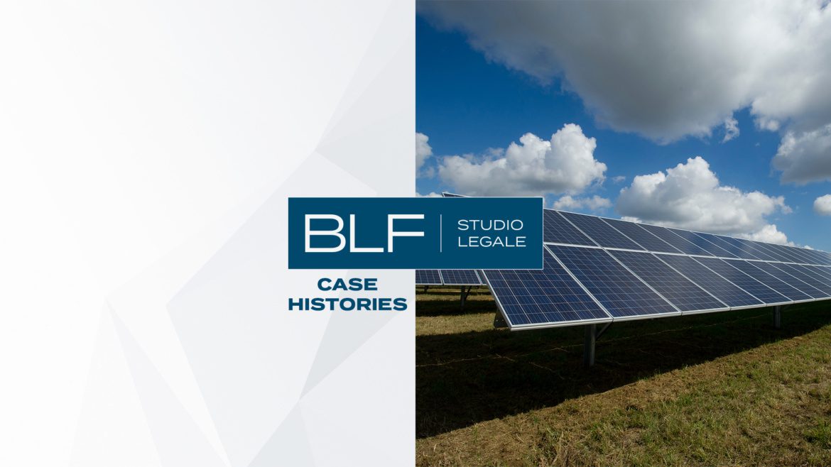 BLF Studio Legale nella cessione alla società Tetragreen delle quote della Bosaro Energy
